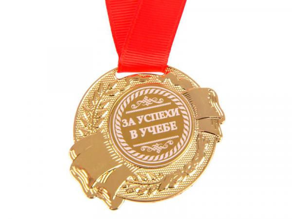 Медаль "За успехи в учебе" в бархатной коробке