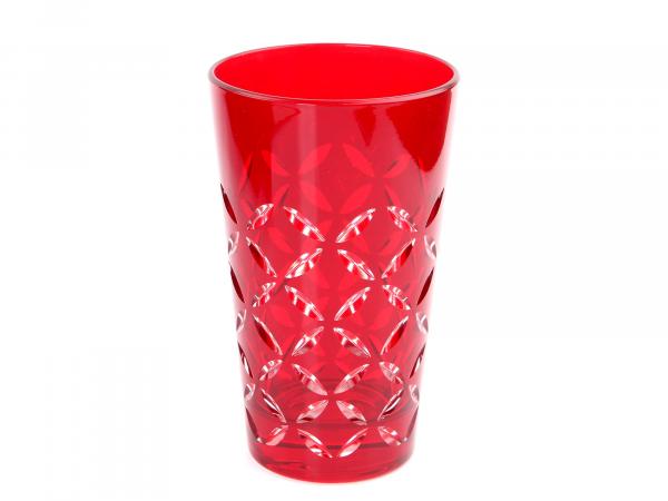 Набор стаканов "Венеция" высокие красные 410 мл 6 шт