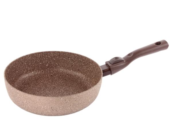 Сотейник "TVS ART GRANIT INDUCTION" 24 см съемная ручка