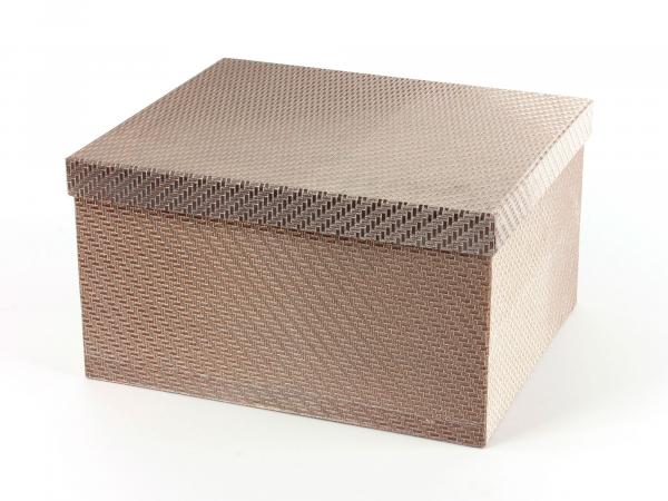 Коробка упаковочная "Золотое плетение" 32,5х22,5х15,5 см