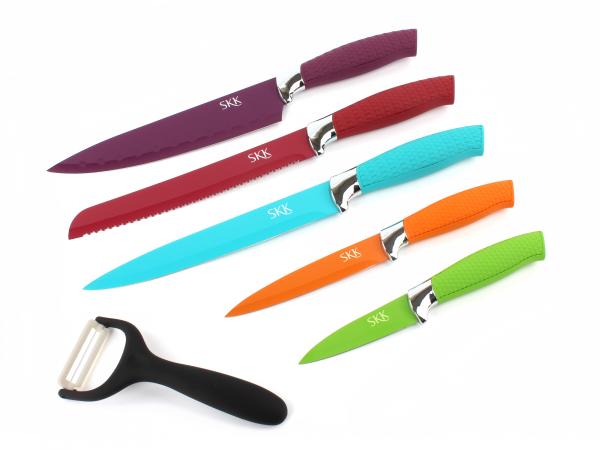 Набор ножей "Design Line" 6 предметов (5 ножей + точилка)