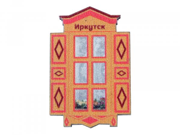 Значок "Ставни " с надписью "Иркутск"