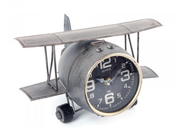 Часы "Ретро-самолет" 15 см