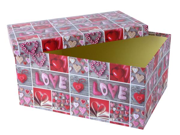 Коробка упаковочная "Романтика" 27,5х19х13 см