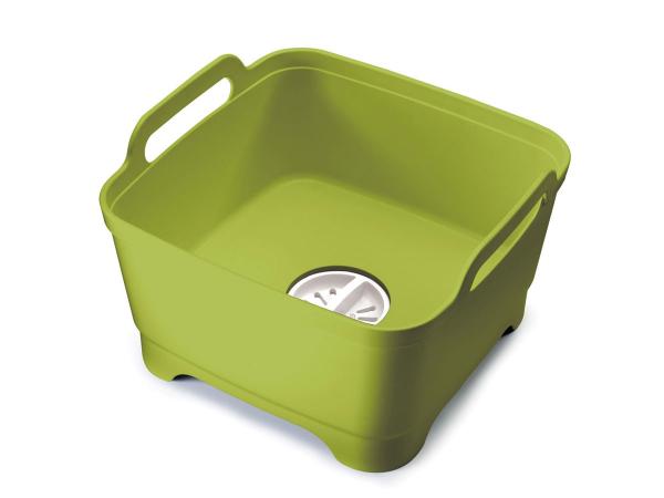 Контейнер для мытья посуды Wash&Drain зеленый