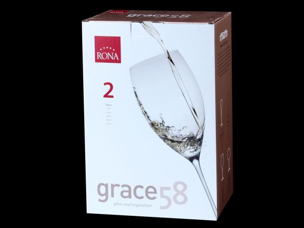 Набор бокалов для вина "Grace" 580 мл 2 шт
