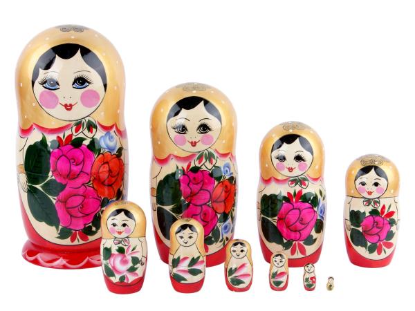 Матрешка ручная роспись 10шт.