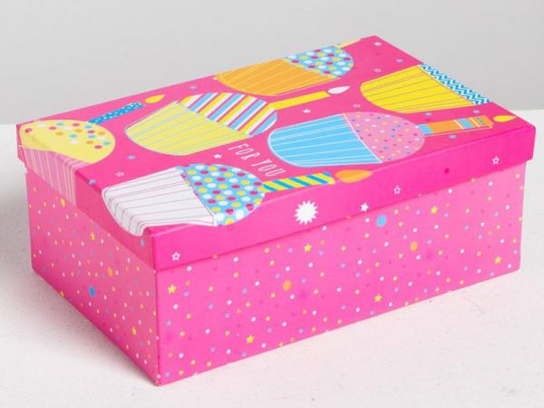 Коробка упаковочная "Happy Birthday" 22*14*8,5 см