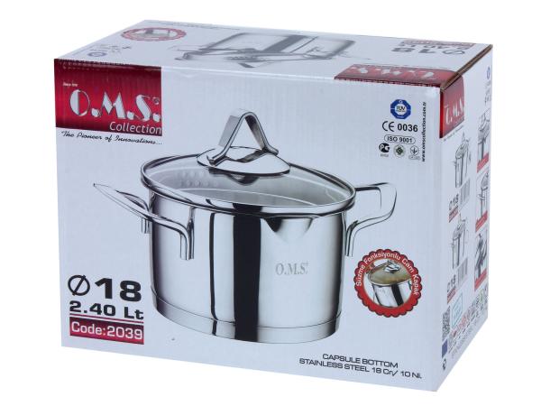 Кастрюля 2,4 л крышка-дуршлаг