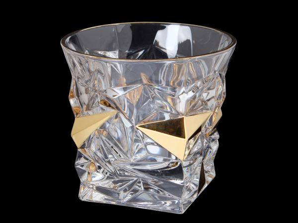 Набор стаканов для виски "Glacier" золото 350 мл 6 шт