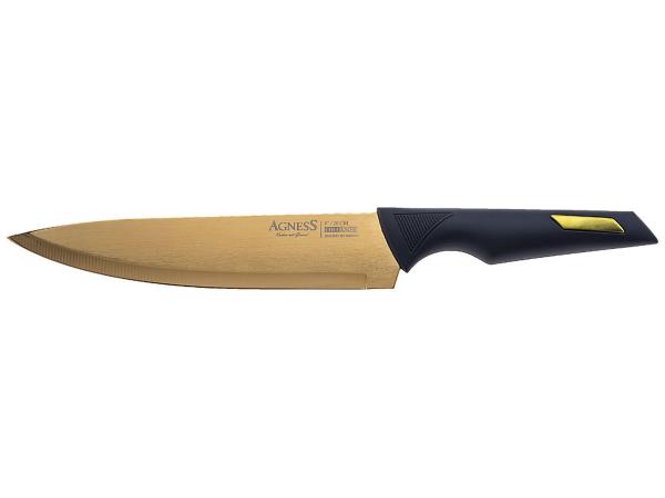 Нож поварской "AGNESS" 20 см