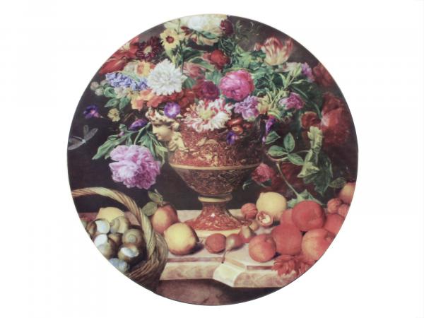 Тарелка декоративная "Натюрморт с цветами" 27 см