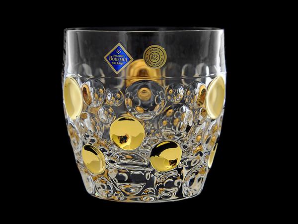 Набор стаканов "Lisboa" золотые шары 350 мл 6 шт