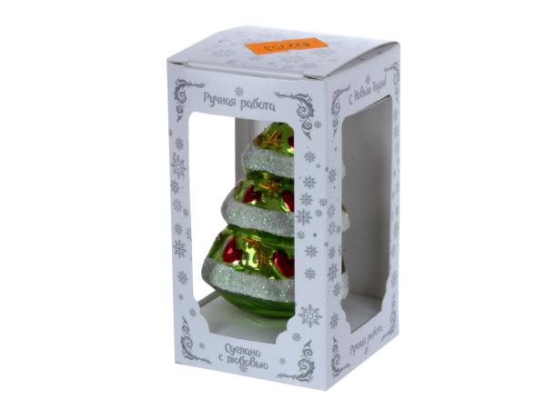 Ёлочное украшение "Елочка рождественская", в подарочной упаковке, h-7см