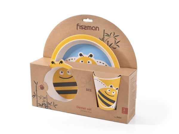 Детский набор "Пчелка" 3 предмета бамбуковое волокно