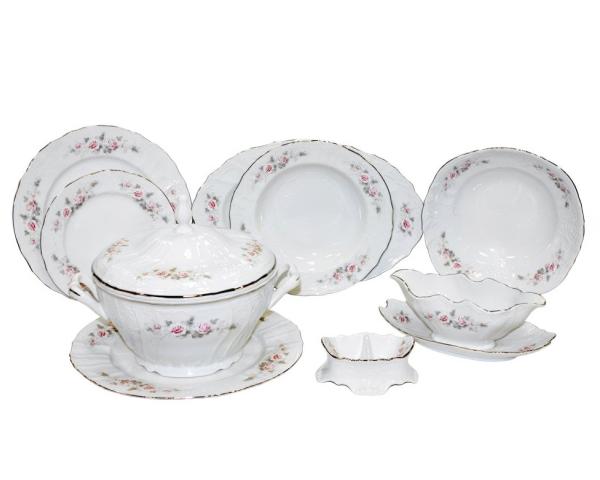 Столовый сервиз "Бледные розы" 6 персон 25 предметов