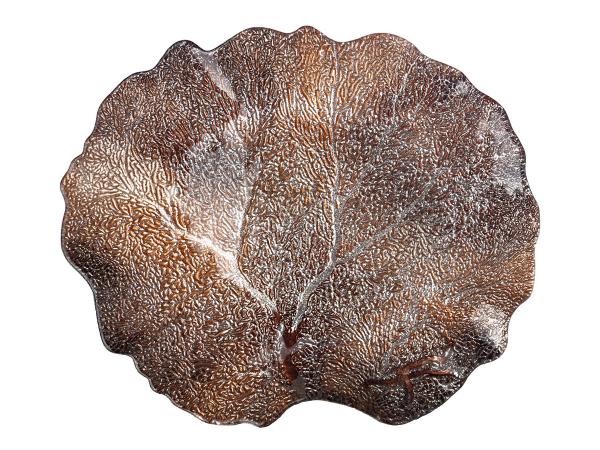 Блюдо "Crown" brown 33х28 см