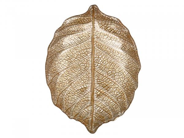 Блюдо  "Leaf" gold 21 см