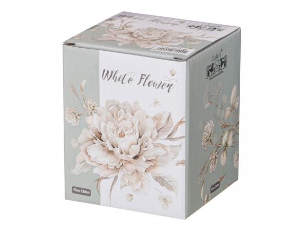 Подставка под чайные ложки "Белый цветок" h 9 см
