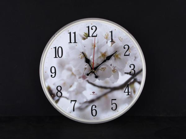 Часы настенные "Цветение яблони" 25 см