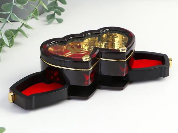 Шкатулка музыкальная "Два сердца"