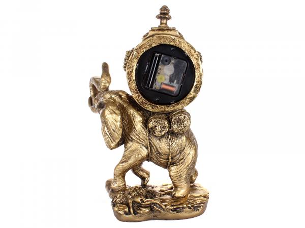 Часы настольные "Слон" бронза с позолотой 32 см