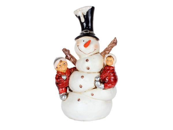 Снеговик с детьми  29 см