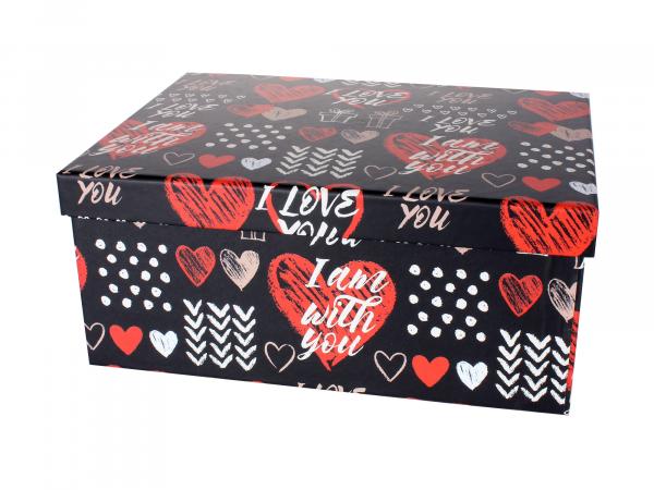 Коробка упаковочная "I love you" 34,5х26х14,5 см