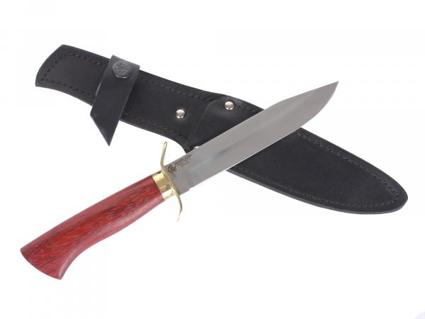 Нож разведчика 95х18, падук, латунь