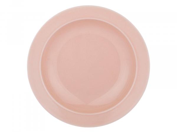 Тарелка суповая "Tint" розовый 22,5 см
