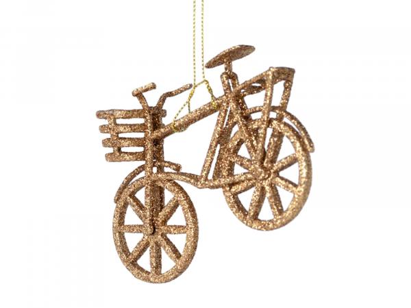 Ёлочное украшение "Велосипед" 12,5х8,5 см