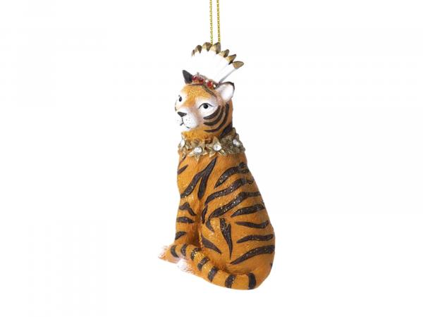 Ёлочное украшение "Тигр" 8 см