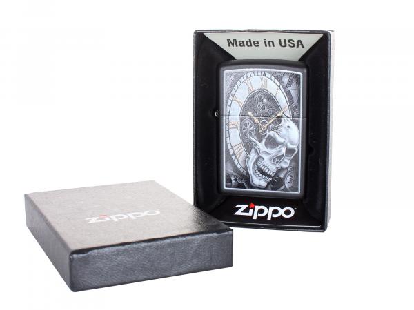 Зажигалка Zippo "Skull Clock"