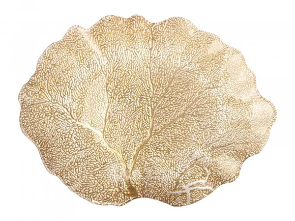 Блюдо "Crown" gold 33х28 см