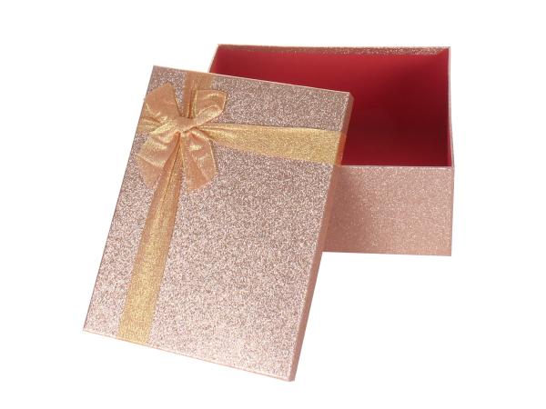 Коробка упаковочная "Розовое золото" 34х26х15,3 см