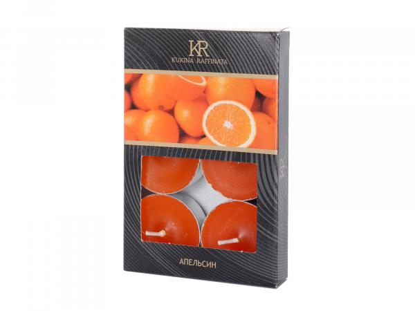 Набор ароматических чайных свечей "Апельсин" 6 шт