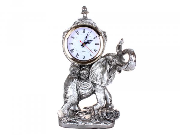 Часы настольные "Слон" 32 см сталь