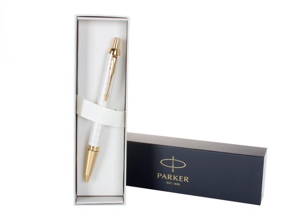 Ручка шариковая Parker IM Premium - Pearl GT,M