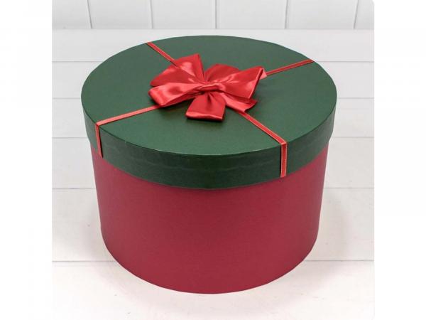 Подарочная коробка "Красный/Зеленый" 25х16,5 см