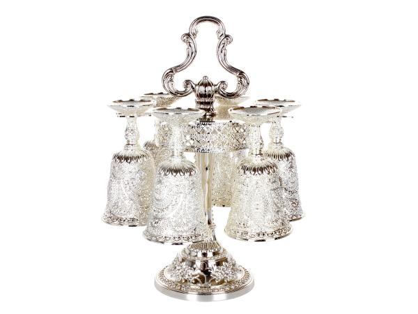 Набор рюмок на подставке 7 предметов