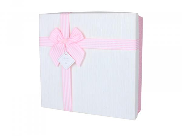 Подарочная коробка "Розовый бант" 19,5х6,5 см
