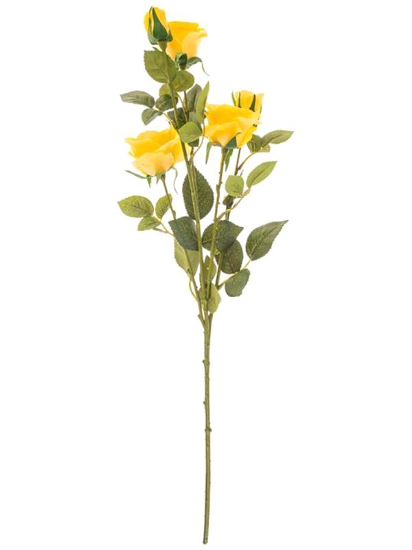 Роза  желтая 70 см