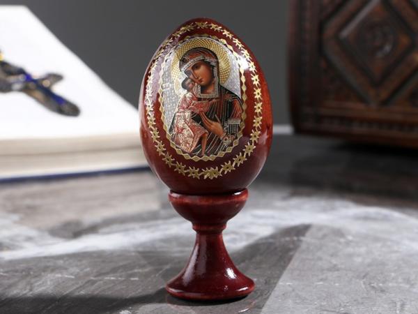 Яйцо "Божья Матерь Феодоровская" на подставке
