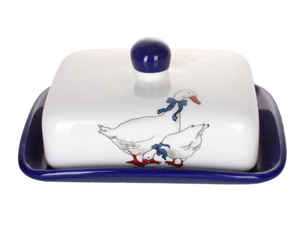 масленка lefard "crumpled",. масленка гуси lefard a297847. масленка с гусем. масленка гуси 16,5*13*8,5 см. масленка гуси.