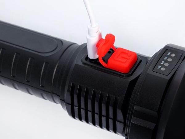 Фонарь аккумуляторный, 5 Вт, 1200 мАч, АКБ 18650, USB