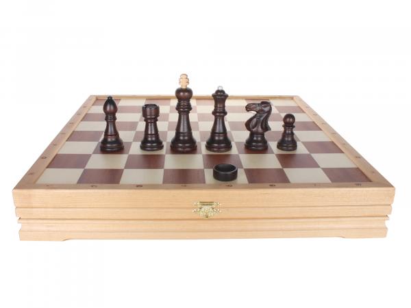 Набор Шахматы+шашки 43х43 см