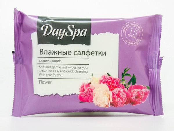 Салфетки влажные "Day Spa" 15 шт освежающие