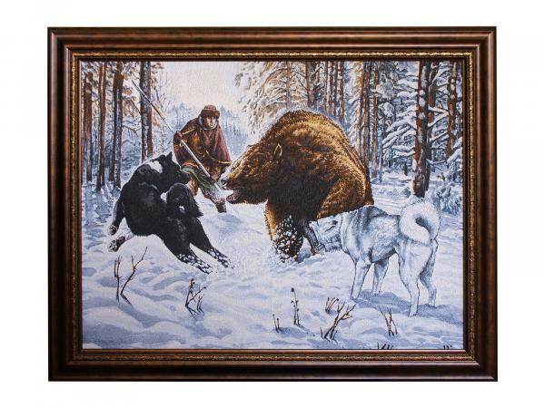 Гобелен "Охота на медведя" 100х70 см