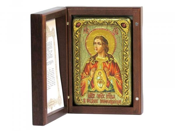 Икона "Пресвятая Богородица Помощница В Родах"  10х15 см