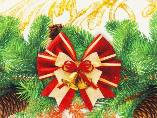 Скатерть "Новогоднее волшебство" d 160 см